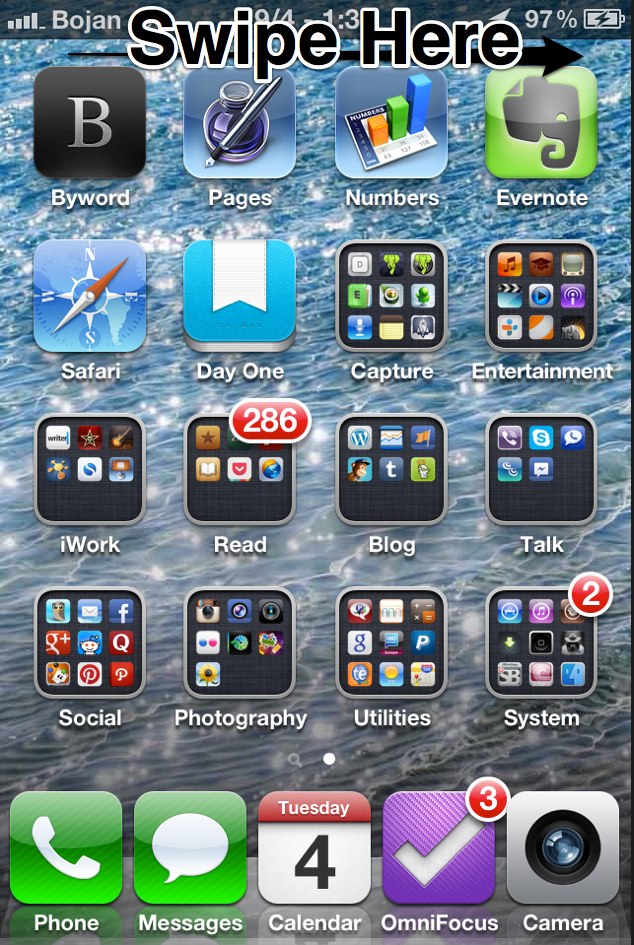 Swipe Status Bar