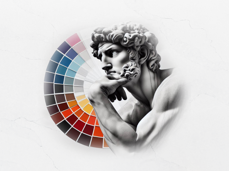 Importance of choosing the right color palette when designing a fintech logo